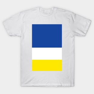 Everton Blue White Yellow Tricolour Design T-Shirt